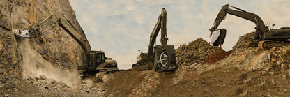 RockZone Rock Crusher Attachment | RCR Series | Width 43" - 72" | Machine Size 10 - 35+ Tons | For Excavators