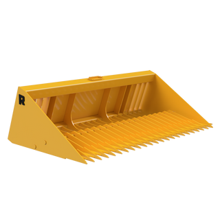 Rockland Heavy Duty Rock Bucket | Bucket Width 63" To 84" inches | Weight 480 To 680 Lbs | For Skid Steer