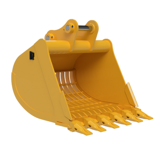Rockland Rock Tine Bucket with Bolt-On Side Cutter for Excavator
