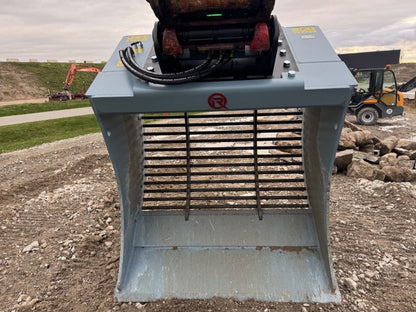 RockZone Rocksorter Sorting Bucket | Models V3 To V35 | Width 28 To 63 Inches | 2 To 40 Tons | For Excavators