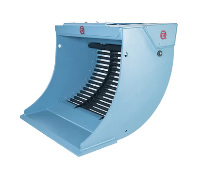 RockZone Rocksorter Sorting Bucket | Models V3 To V35 | Width 28 To 63 Inches | 2 To 40 Tons | For Excavators