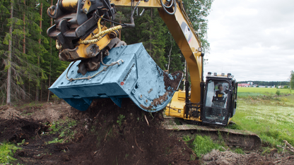 RockZone Rocksorter Sorting Bucket | Models V3 To V35 | Width 28 To 63 Inches | 2 To 40 Tons | For Excavators