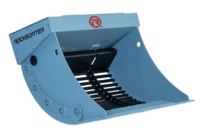 RockZone Rocksorter Sorting Bucket | Models V3 To V35 | Width 28 To 63 Inches | 2 To 40 Tons | For Excavators