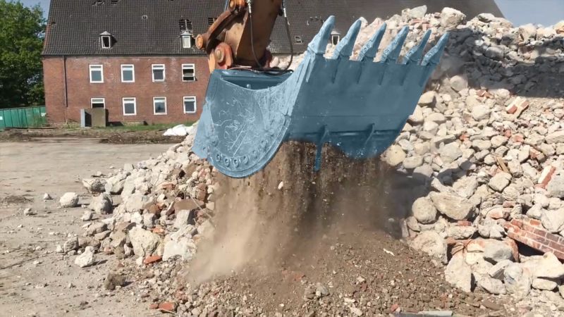 RockZone Rocksorter Sorting Bucket | Models V3 To V35 | Width 28 To 63 Inches | 2 To 40 Tons | For Excavators