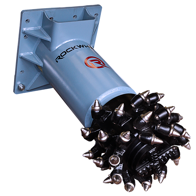 RockZone Rockwheel Axial Drum Cutters | Models AX 20 & AX 30 | Drums Width 26" & 27" | 18 To 35 Tons | For Excavators