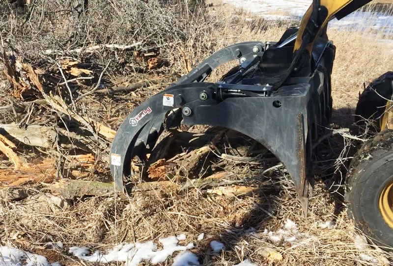 Virnig V60 Root Rake Grapple | Models RRG72, RRG78 & RRG84 | Widths 74.5" To 86.5" | Hydraulic Flow 15 To 25 GPM | For Skid Steer