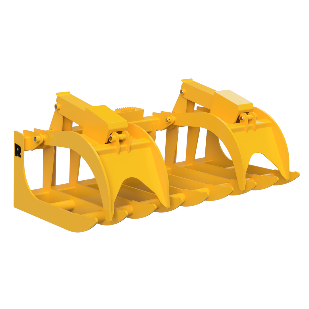 Rockland Heavy Duty Root Grapple | 2" Inch Bore Cylinders | Horsepower 65 To 75 HP | For Skid Steer