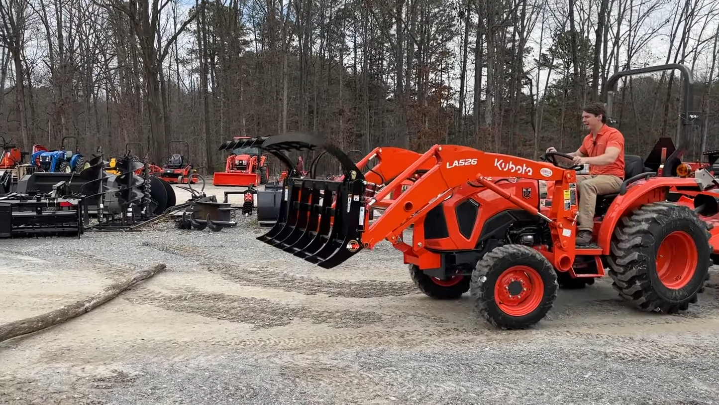 Dirt Dog Double Arm AG Grapple | DAGGR Series | Overall Width 60" & 72" inches | Maximum Horsepower 70 HP | For Tractors