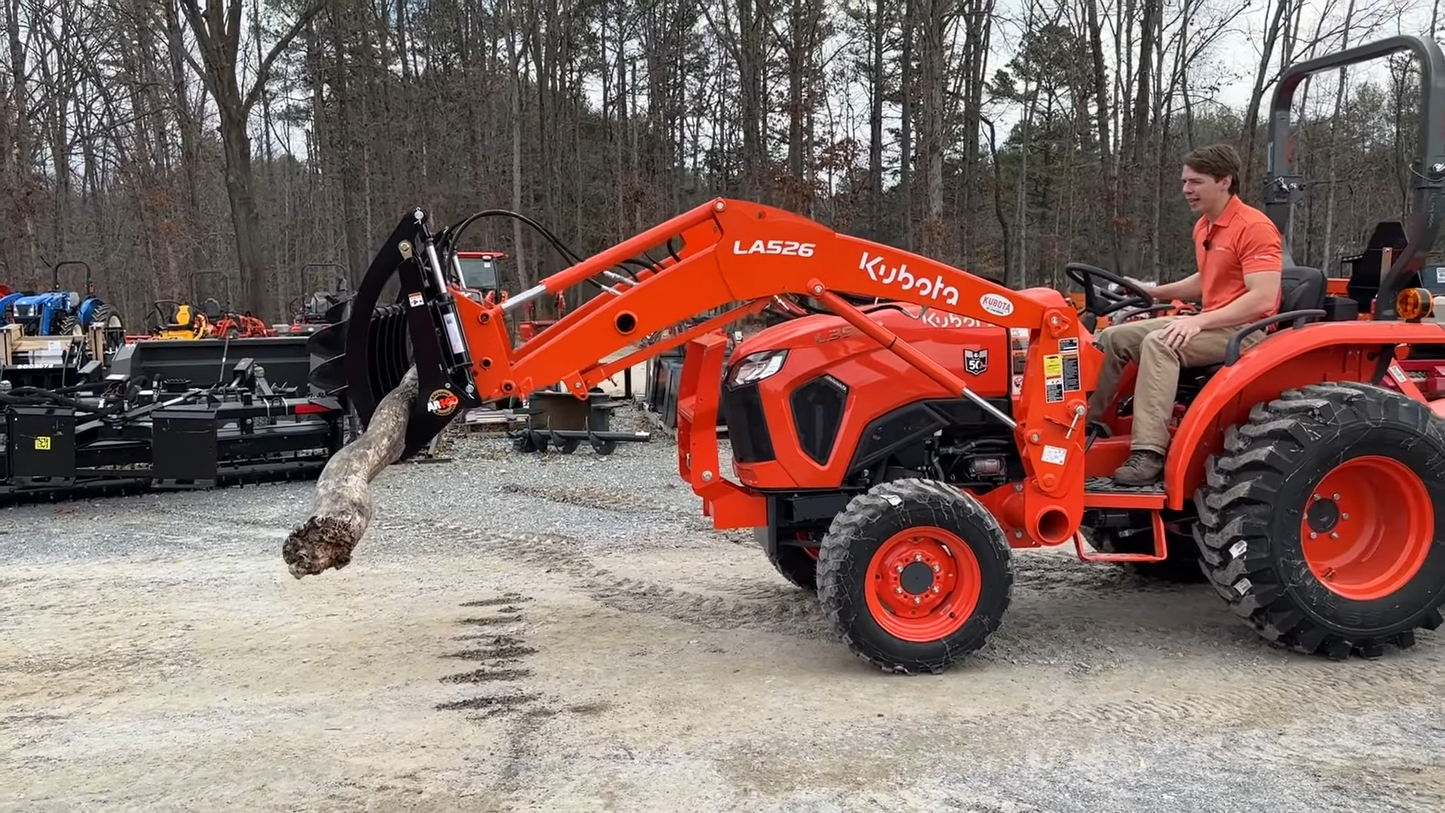 Dirt Dog Double Arm AG Grapple | DAGGR Series | Overall Width 60" & 72" inches | Maximum Horsepower 70 HP | For Tractors