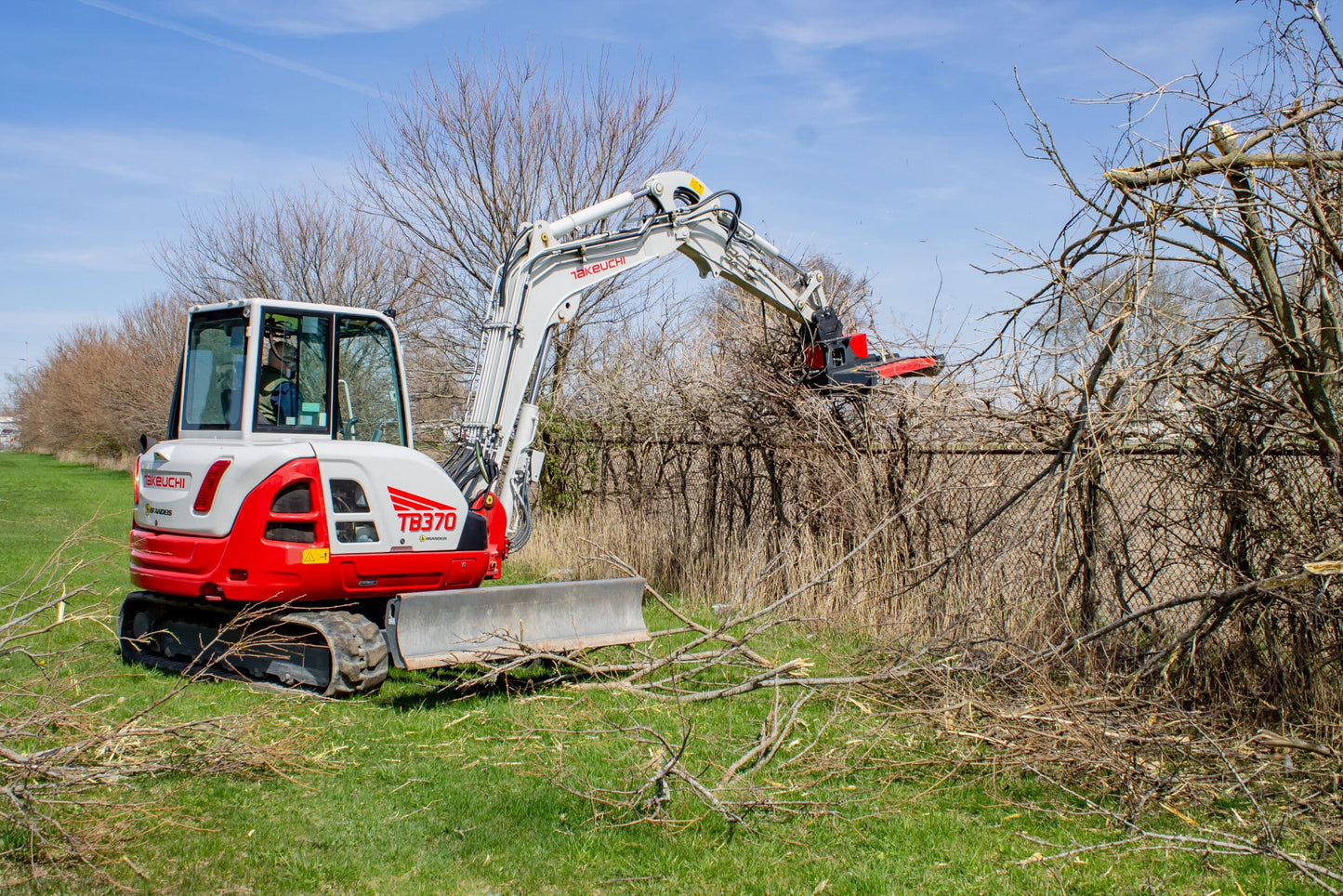 Mongo Attachments Rotary Brush Cutter | Model MRC50 | Width 50" | 16–18 GPM | 6 Ton | For Excavators