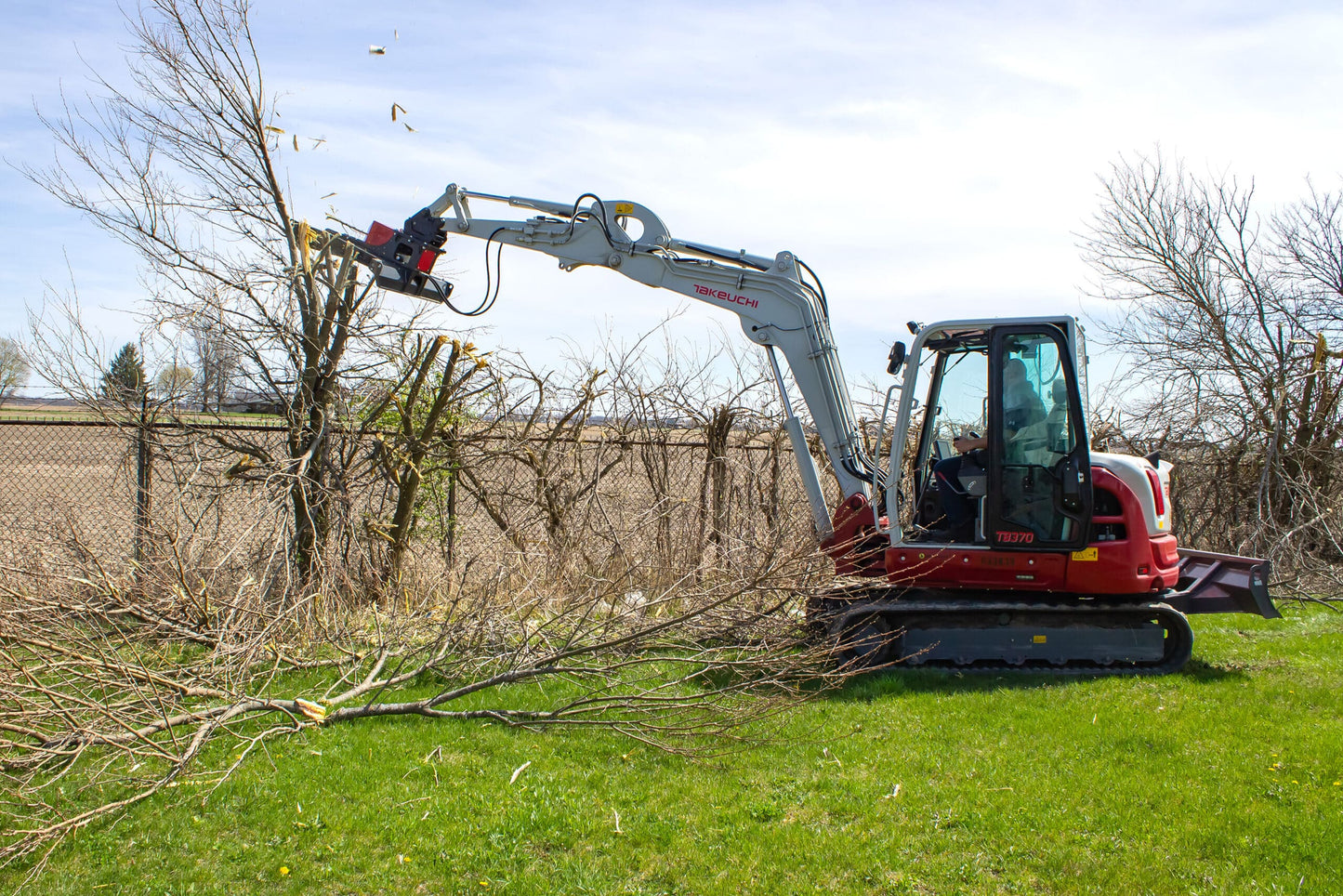 Mongo Attachments Rotary Brush Cutter | Model MRC50 | Width 50" | 16–18 GPM | 6 Ton | For Excavators