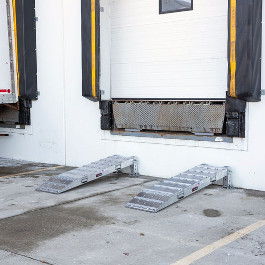 Heavy Duty Ramps Adjustable Wheel Risers | Model S-40-18-066-RISER | Size 66" L x 18" W | 23,500 lb. Capacity | Horsepower 23 HP | For Trailers & Loading Docks