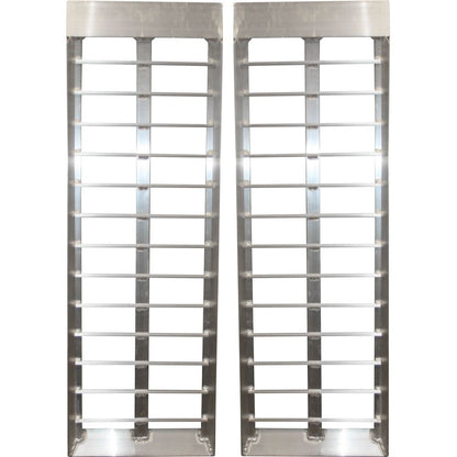 Black Widow Aluminum ATV UTV Trailer Ramps | Model S-4816-2000-2 | Size 4' L x 15.25" W | Capacity 2,000 lb | Horsepower 4 To 90+ HP | For ATV & UTV Loading