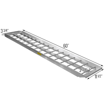 Black Widow ATV UTV Trailer Ramps | Model S-6012-2000-2 | Size 5' L x 11.5" W | Capacity 2,000 lb. | Horsepower 4 To 90+ HP | For ATVs, UTVs & Trailers