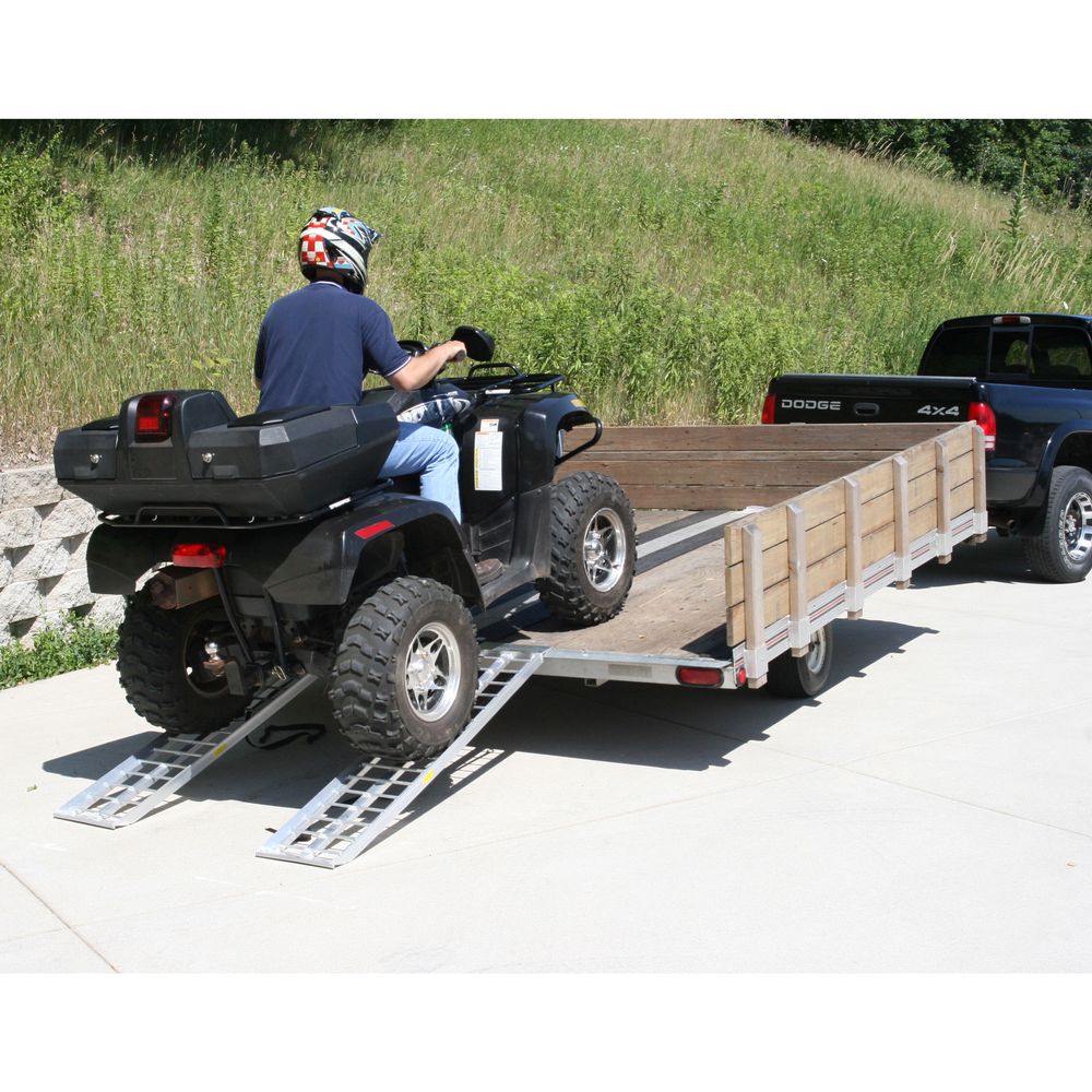 Black Widow ATV UTV Trailer Ramps | Model S-6012-2000-2 | Size 5' L x 11.5" W | Capacity 2,000 lb. | Horsepower 4 To 90+ HP | For ATVs, UTVs & Trailers