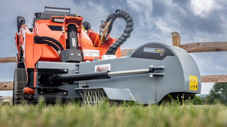 Baumalight Stump Grinder | Model S14, S16 & S18 | Rotor Size 18" To 24" | Hydraulic Flow Range 10 To 22 GPM | For Mini Skid Steer