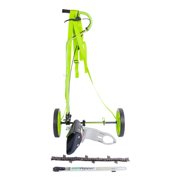 MiniTrencher GeoRipper® T/A Portable Handheld Trencher | Model S400 | 16" Digging Depth | For Stihl® TS420 & TS500i