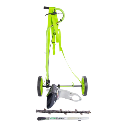 MiniTrencher GeoRipper® T/A Portable Handheld Trencher | Model S400 | 16" Digging Depth | For Stihl® TS420 & TS500i