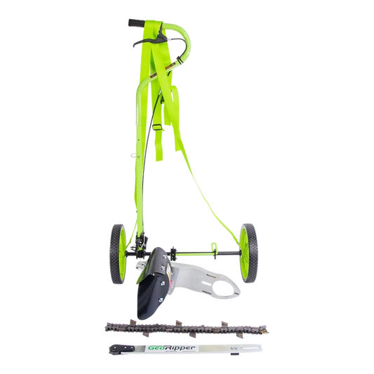 MiniTrencher GeoRipper® T/A Portable Handheld Trencher | Model S400 | 16" Digging Depth | For Stihl® TS420 & TS500i