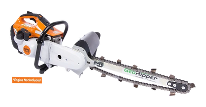 MiniTrencher GeoRipper® T/A Portable Handheld Trencher | Model S400 | 16" Digging Depth | For Stihl® TS420 & TS500i