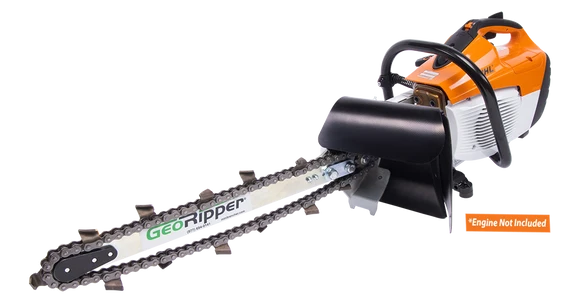 MiniTrencher GeoRipper® T/A Portable Handheld Trencher | Model S400 | 16" Digging Depth | For Stihl® TS420 & TS500i