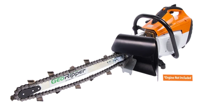 MiniTrencher GeoRipper® T/A Portable Handheld Trencher | Model S400 | 16" Digging Depth | For Stihl® TS420 & TS500i