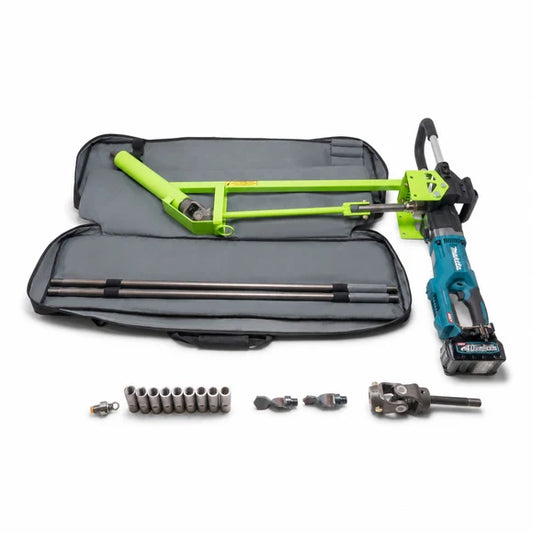 MiniTrencher SiBore Micro Boring Drill | Model SB115e | 40V Battery-Powered | 1" Drill Tip | 36" Rods
