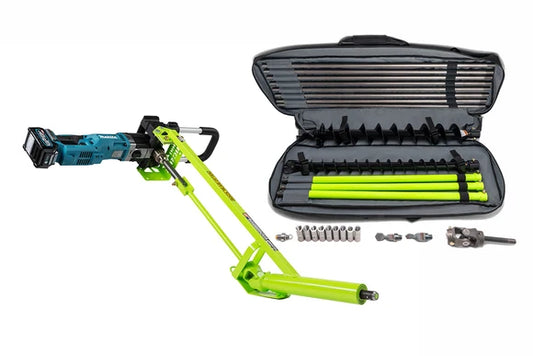 MiniTrencher SiBore Horizontal Boring Drill | Model SB431e | 1.6 HP Battery Motor | 2" & 4" Augers | 32" Extensions