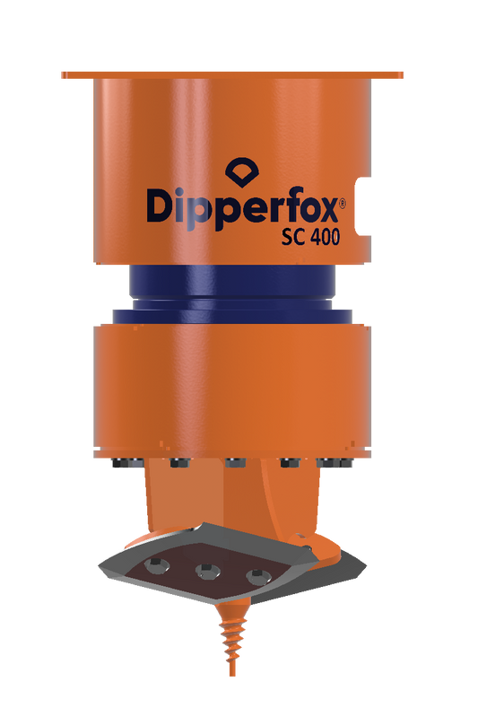 Dipperfox Stump Crushers | Model SC400 | Capacity 1.5-5 Ton | 16 Cutting Diameter | For Excavator