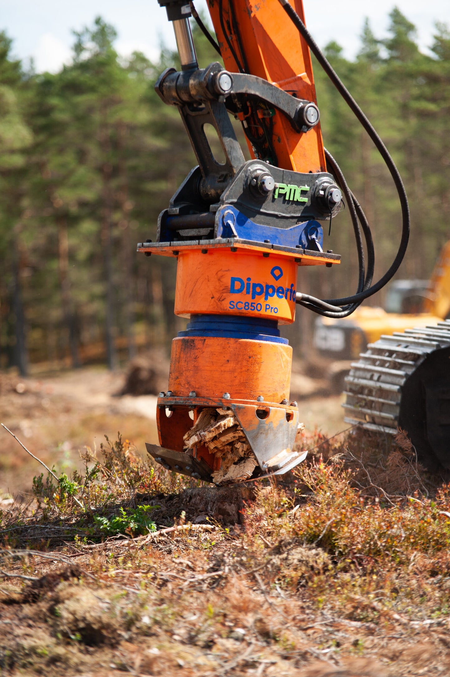 Dipperfox Stump Crushers | Model SC850 | Capacity 14-30 Ton | For Excavator