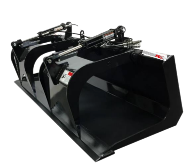 Brushfox HD Grapple Bucket | Model HDGRAP | Width 38″ To 84″ | 10 To 30 GPM | For Skid Steer