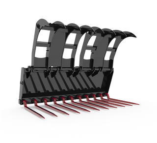 HLA Attachment Debris Brush Grapple Less Loader Mount | Model Grapple 66 To 96 | 66" To 96" Width | For Tractor