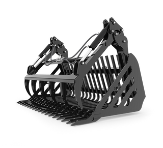HLA Attachment HD/Stone Fork with Grapple Less Mount | 77", 84", 90", 92", 94" Size | For Tractor