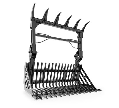 HLA ATTACHMENT 77, 84, 90, 92, 94" HD/STONE FORK WITH GRAPPLE LESS MOUNT FOR TRACTOR