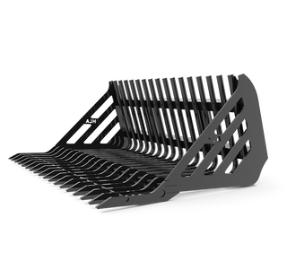 HLA Attachments Stone Fork Retainer Type Less Mount | Model 98", 103", 108" HD | For Skid Steer