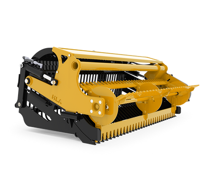 HLA Attachments 72", 84", 96" & 108" Stone Fork with Power Rake Less Mount  For Skid Steer