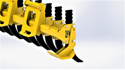 CL Fabrication Ripper | Model XR | Width 76" to 84" | Adjustable Tine Lengths 18” to 20” | For Skid Steer