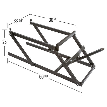 Black Widow Black Ice Snowmobile Lift | Model SNO-1508 | Lift Height 25" | Capacity 700 lb | For Snowmobile Maintenance & Storage