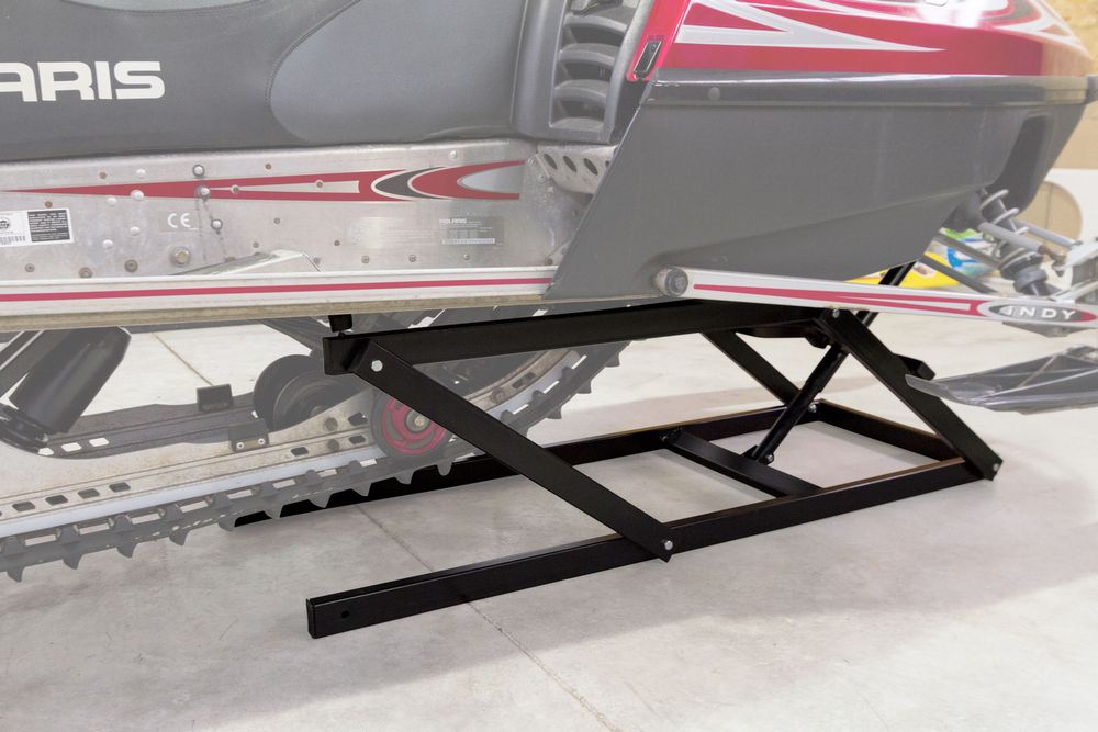 Black Widow Black Ice Snowmobile Lift | Model SNO-1508 | Lift Height 25" | Capacity 700 lb | For Snowmobile Maintenance & Storage