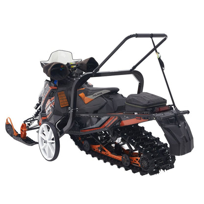 Black Widow Black Ice Snowmobile Shop Dolly | Model SNO-1509 | Width 52.25" | Capacity 750 lb | For Snowmobile Moving & Garage Positioning
