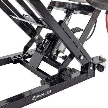 Black Widow Black Ice Air & Hydraulic Snowmobile Lift | Model SNO-5100A | Width 24.75" | 32.5" Max Lift Height | 750 lb. Capacity | For Snowmobile