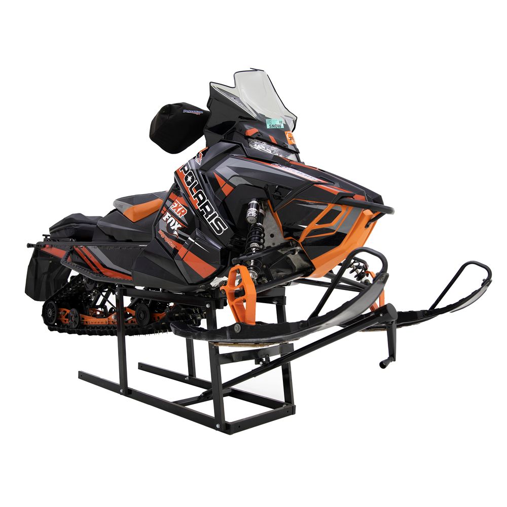 Black Widow Black Ice Deluxe Snowmobile Lift & Work Stand | Model SNO-6014 | Platform Size 75.5" x 23.5" | Capacity 700 lb | For Most Snowmobiles