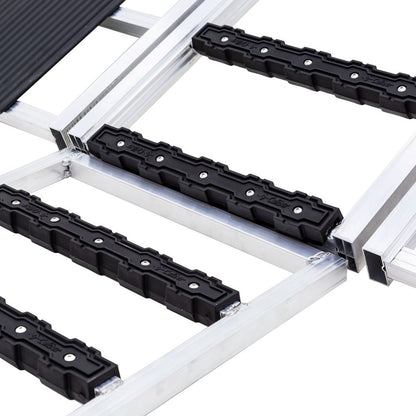 Black Widow Black Ice Folding Snowmobile Trailer Ramp System | Models SNO-6054 Series | Size 54" Wide | Capacity 1,500 lb | Horsepower 4 To 90+ HP | For Snowmobiles & Trailers