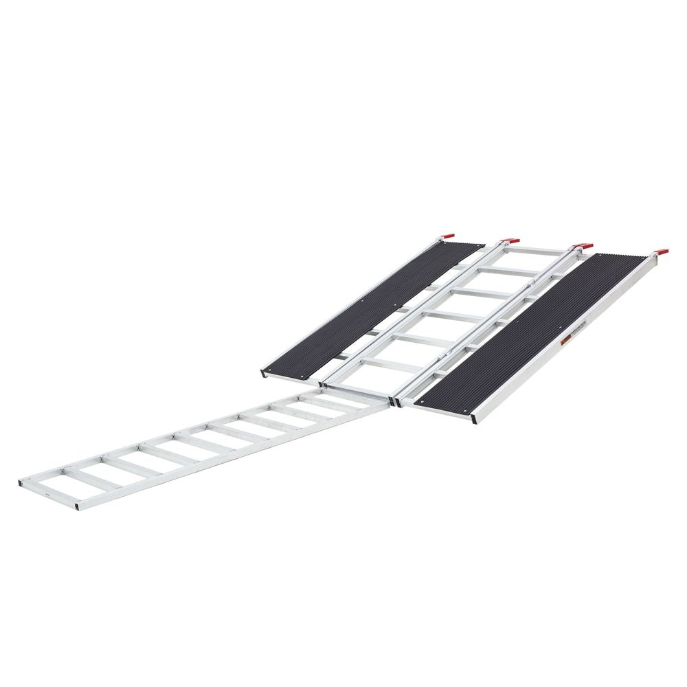 Black Widow Black Ice Folding Snowmobile Trailer Ramp System | Models SNO-6054 Series | Size 54" Wide | Capacity 1,500 lb | Horsepower 4 To 90+ HP | For Snowmobiles & Trailers