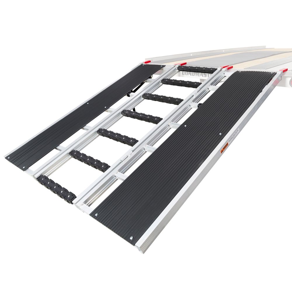 Black Widow Black Ice Folding Snowmobile Trailer Ramp System | Models SNO-6054 Series | Size 54" Wide | Capacity 1,500 lb | Horsepower 4 To 90+ HP | For Snowmobiles & Trailers