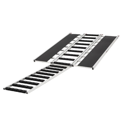 Black Widow Black Ice Folding Snowmobile Ramp | Model SNO-7754-HDXW-EXT-S | 54" Wide | 1,500 lb Capacity | With Extension & Stud Protectors | For Snowmobile Loading