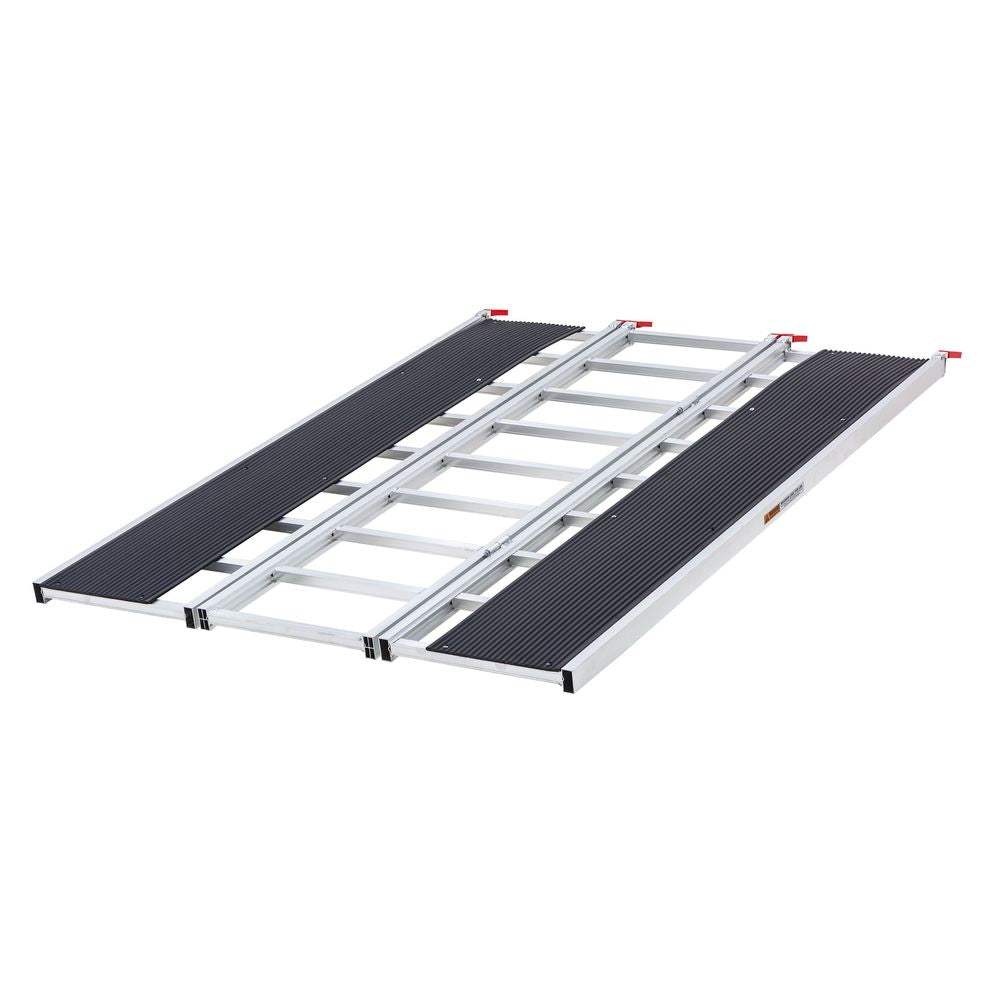 Black Widow Black Ice Folding Snowmobile Ramp | Model SNO-7754-HDXW | Size 54" Wide | Capacity 1,500 lb | Horsepower 4 To 90+ HP | For Trucks & Trailers