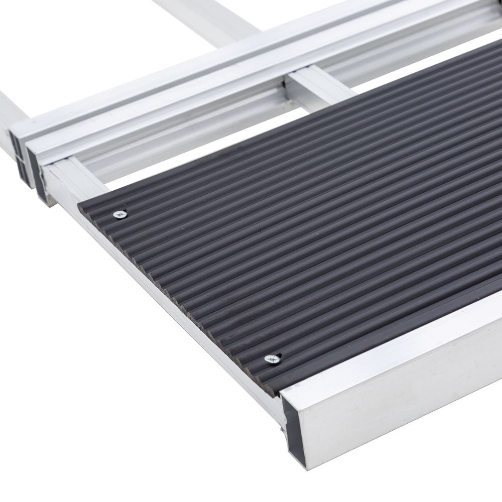 Black Widow Black Ice Folding Snowmobile Ramp | Model SNO-7754-HDXW | 54" Wide | 1,500 lb. Capacity | Lightweight Aluminum | Horsepower 23 HP | For Truck & Trailer Loading