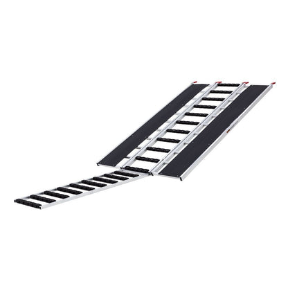 Black Widow Black Ice Folding Snowmobile Ramp | Size 7'10" L x 54" W | 1,500 lb Capacity | Horsepower 4 To 90+ HP | For Snowmobiles & ATVs