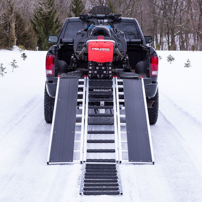 Black Widow Black Ice Folding Snowmobile Ramp | Size 7'10" L x 54" W | 1,500 lb Capacity | Horsepower 4 To 90+ HP | For Snowmobiles & ATVs